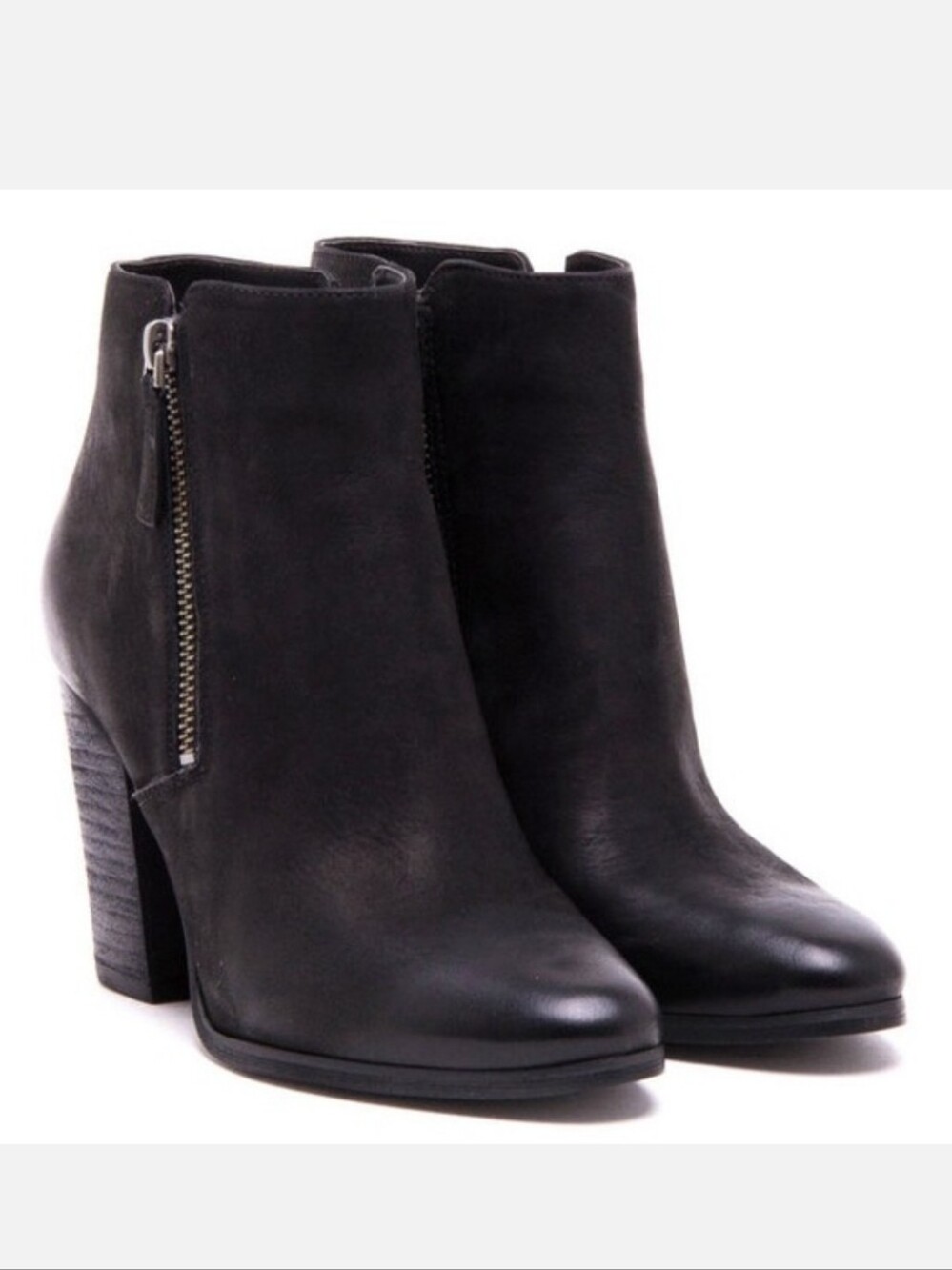 Michael Kors Denver Bootie Distressed Leather Black Size 8 NIB